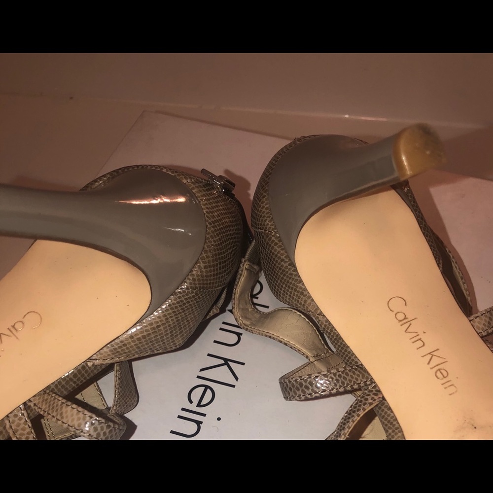 Calvin Klein Python Strapped Heels - image 5